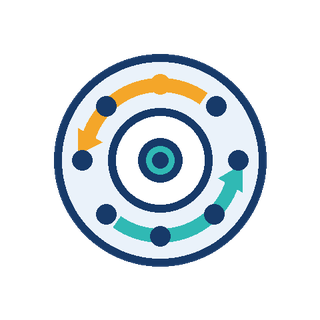 Scalable operations process icon